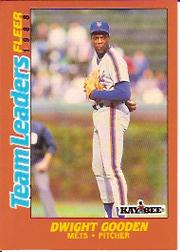 1988 Fleer Team Leaders Baseball Cards 010      Dwight Gooden